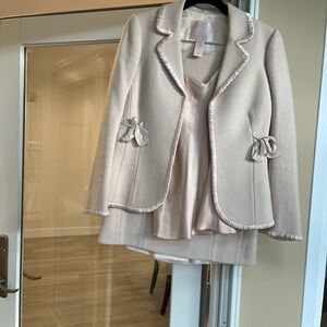 Pale Pink Rebecca Taylor Suit w/Camisole. Mother of the Bride, second wedding